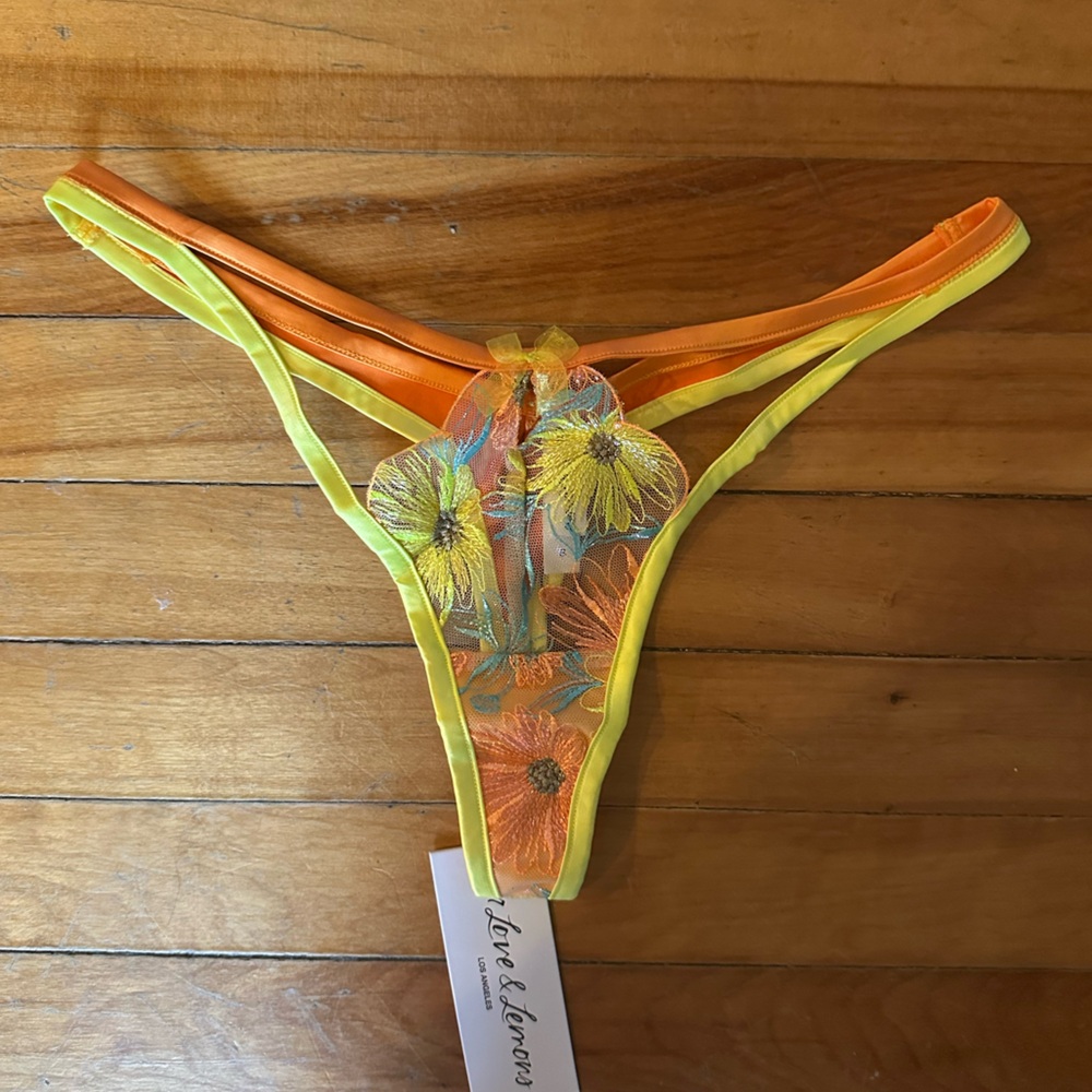 For Love And Lemons Waterlilly Thong
